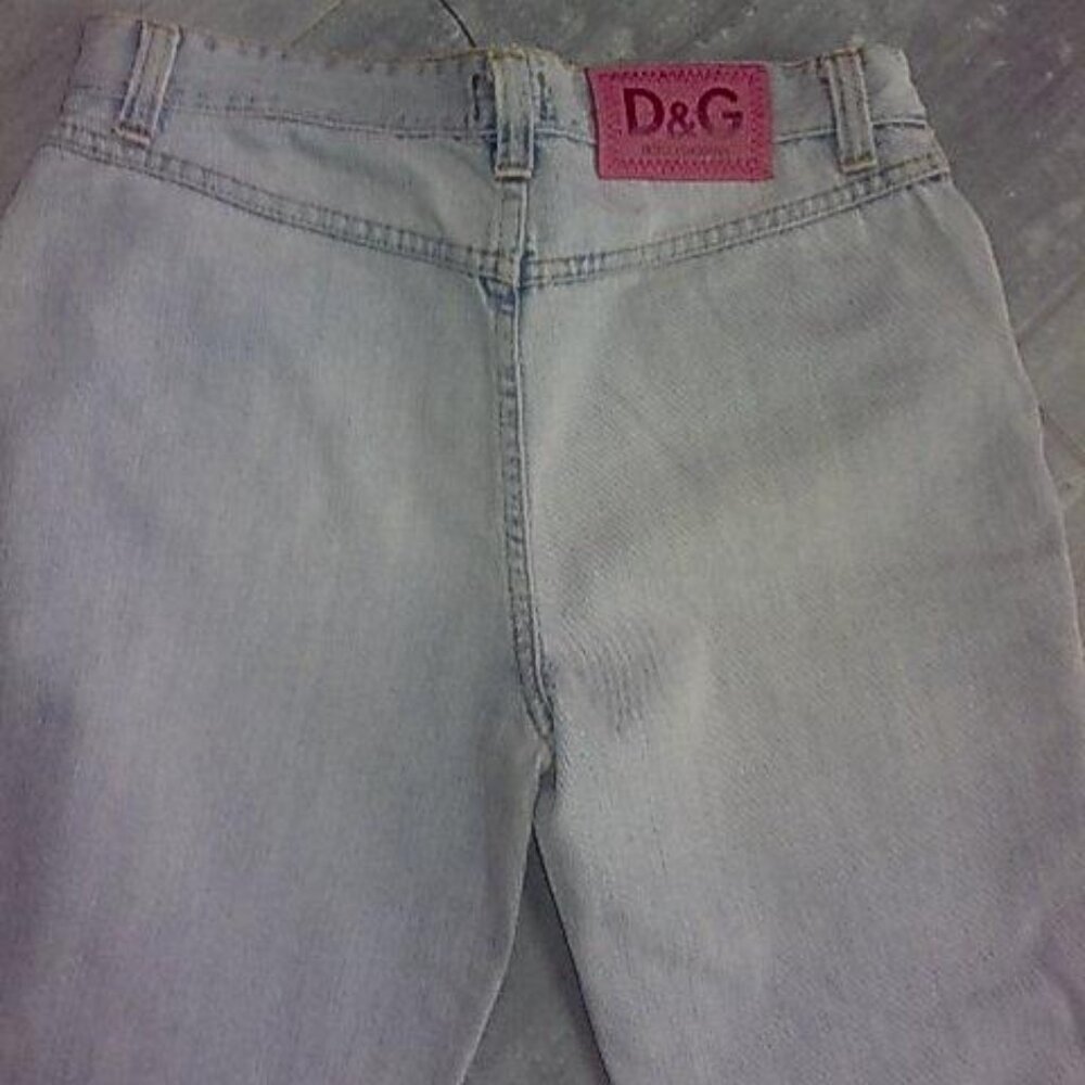 NWT VTG Jeans DOLCE & GABBANA D&G Light Blue Bootkut - Picture 6 of 11